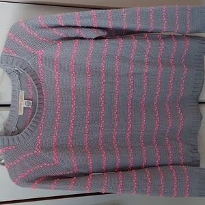 Small gray and hot pink sweater